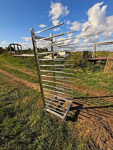 Edelstahl rauchstockwagen - edelstahl, /