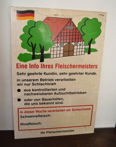 Großes reklameschild eine - reklameschild, "eine