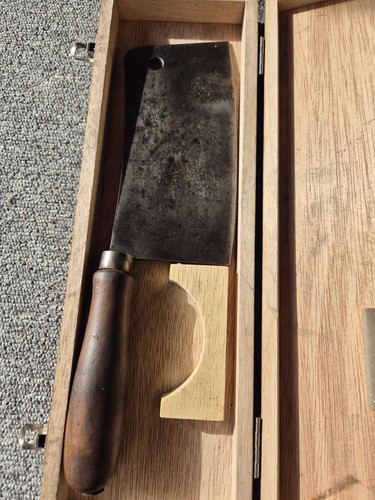 Altes küchenbeil hackmesser - ,