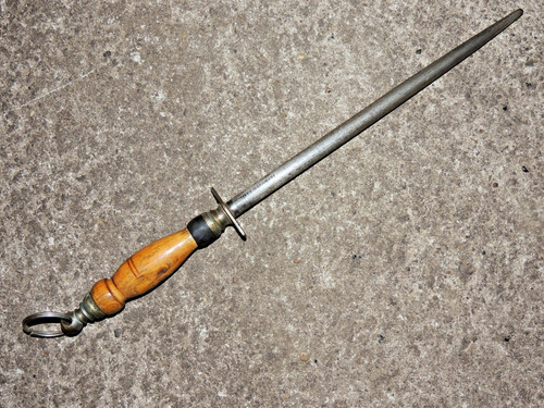 Antiker wetzstahl dick holz - dick,
