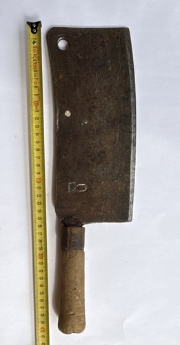 Antikes geschmiedetes hackbeil - antikes,