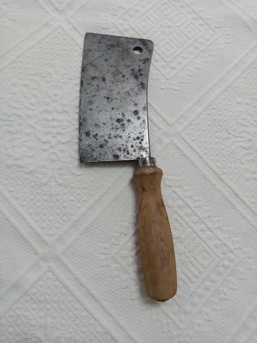 Antikes metzgerbeil hackmesser - antikes,