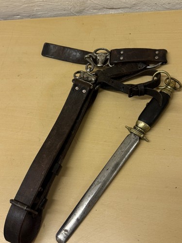 Leder riemen gürtel - leder,