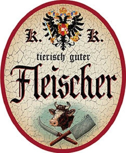 Fleischer nostalgieschild - +,
